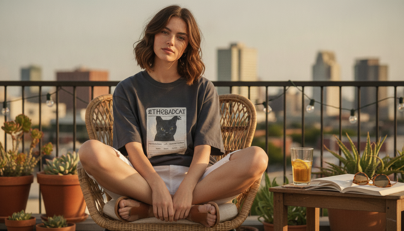 Loose Cotton Cartoon Tee: Cool Fit & Easy Summer Looks