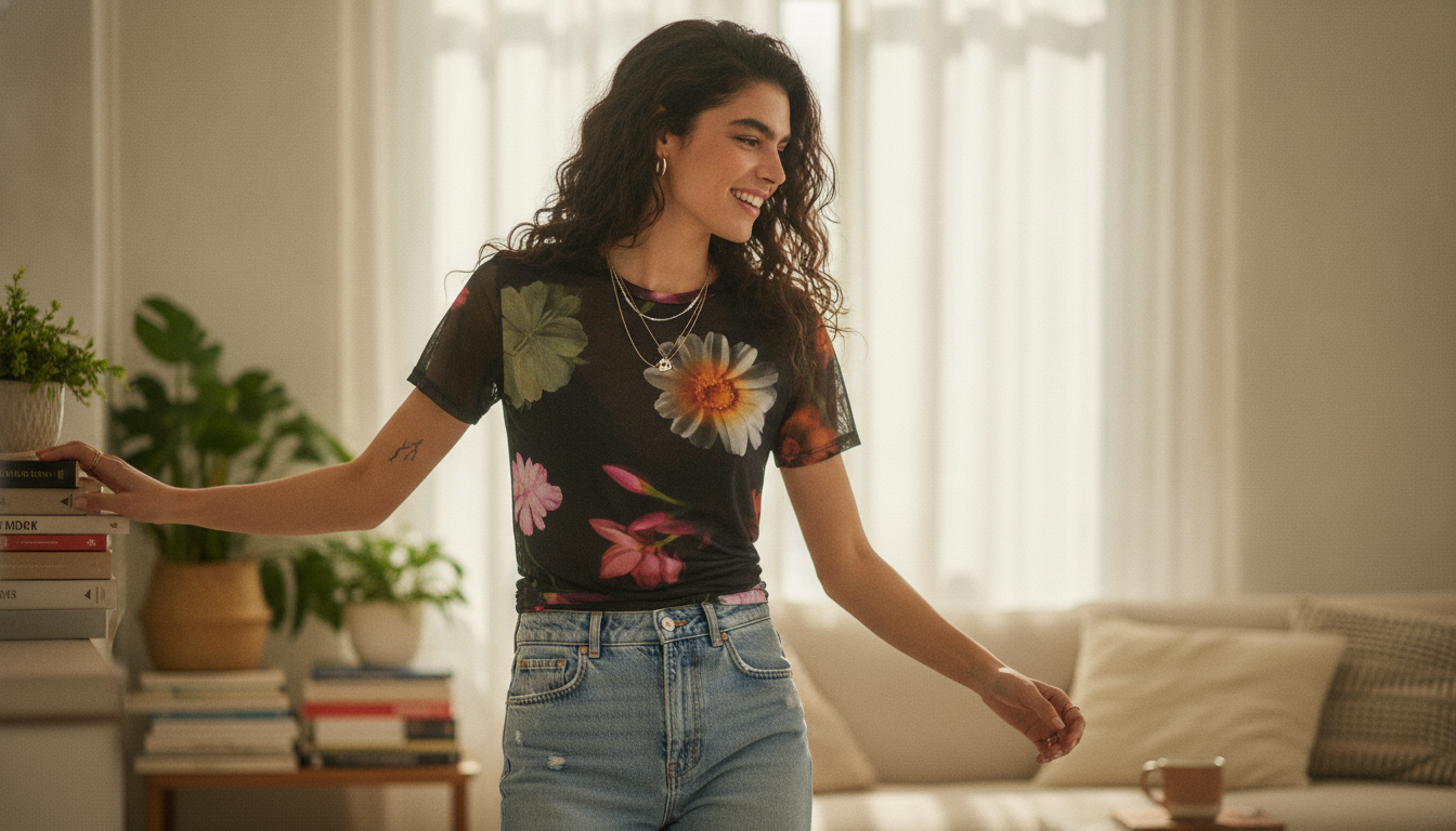 Desigual Women’s Black Floral Tee: Fit, Style, Care